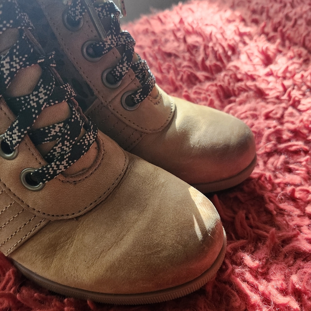 SOREL Women's Lexie Brown Leather Platform Wedge Leopard Print Booties Size 7 - Picture 6 of 16